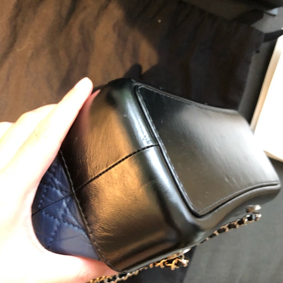 CHANEL GABRIELLE BACKPACK NAVY/BLACK SMALL - Picture 8 of 9